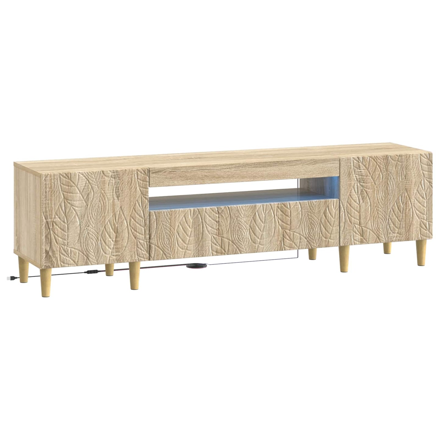 LED TV Cabinet Sonoma Oak Engineered Wood
