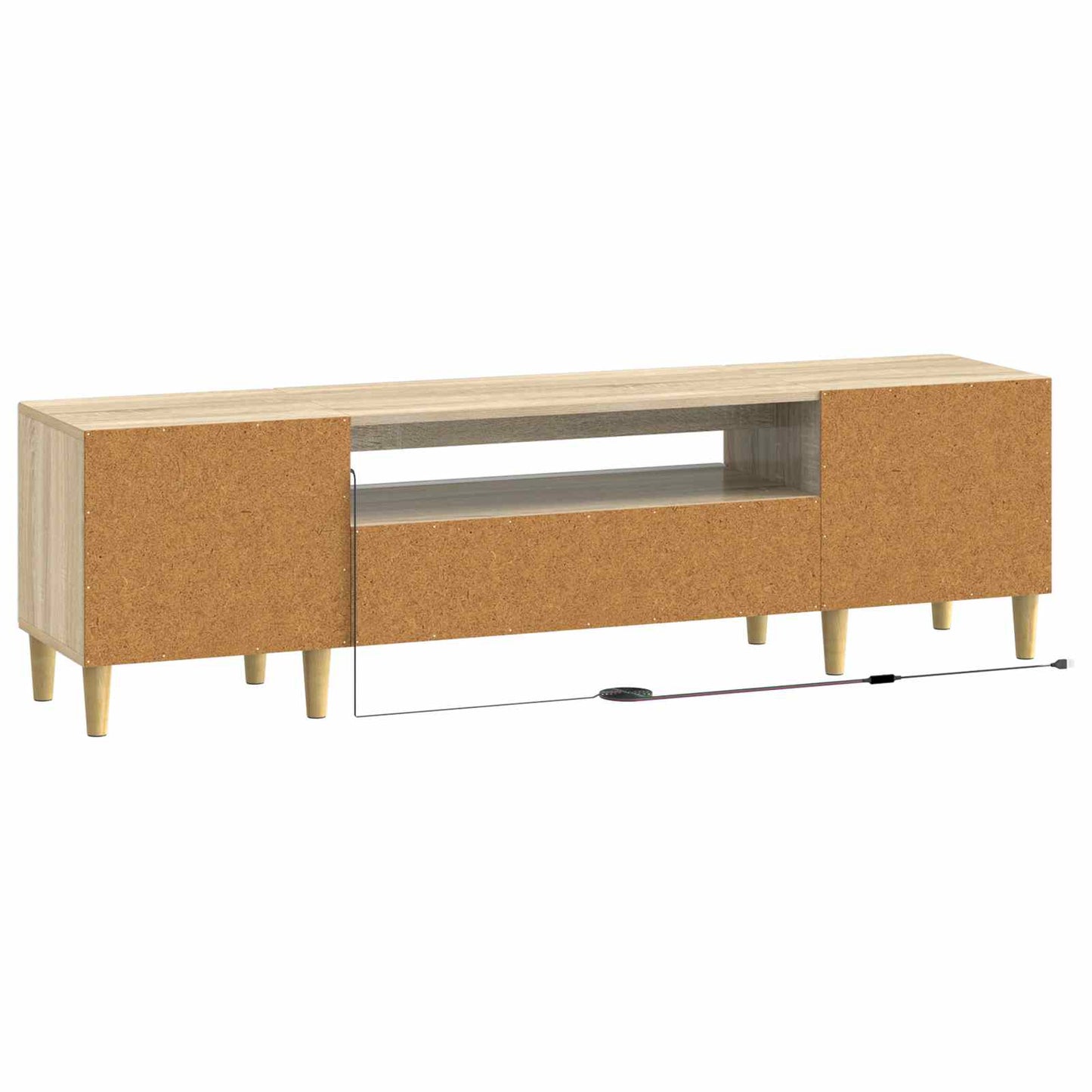 LED TV Cabinet Sonoma Oak Engineered Wood