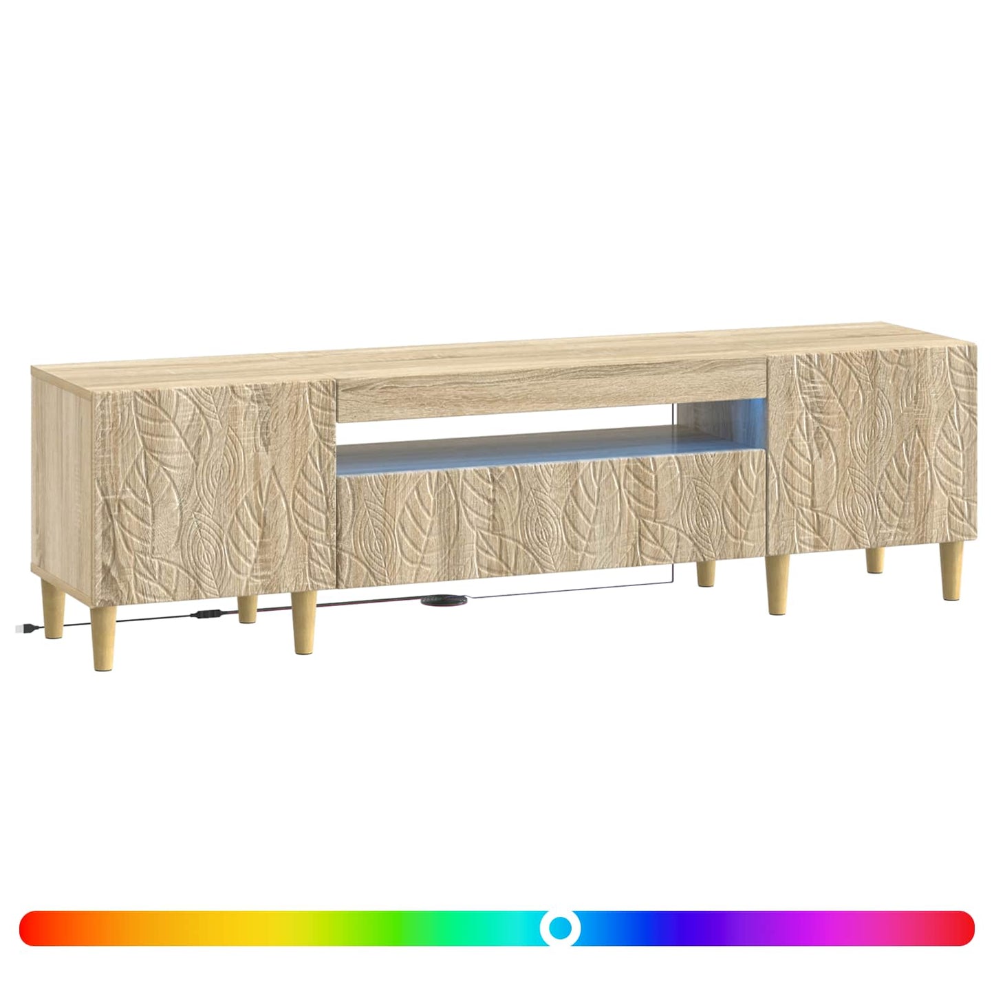 LED TV Cabinet Sonoma Oak Engineered Wood