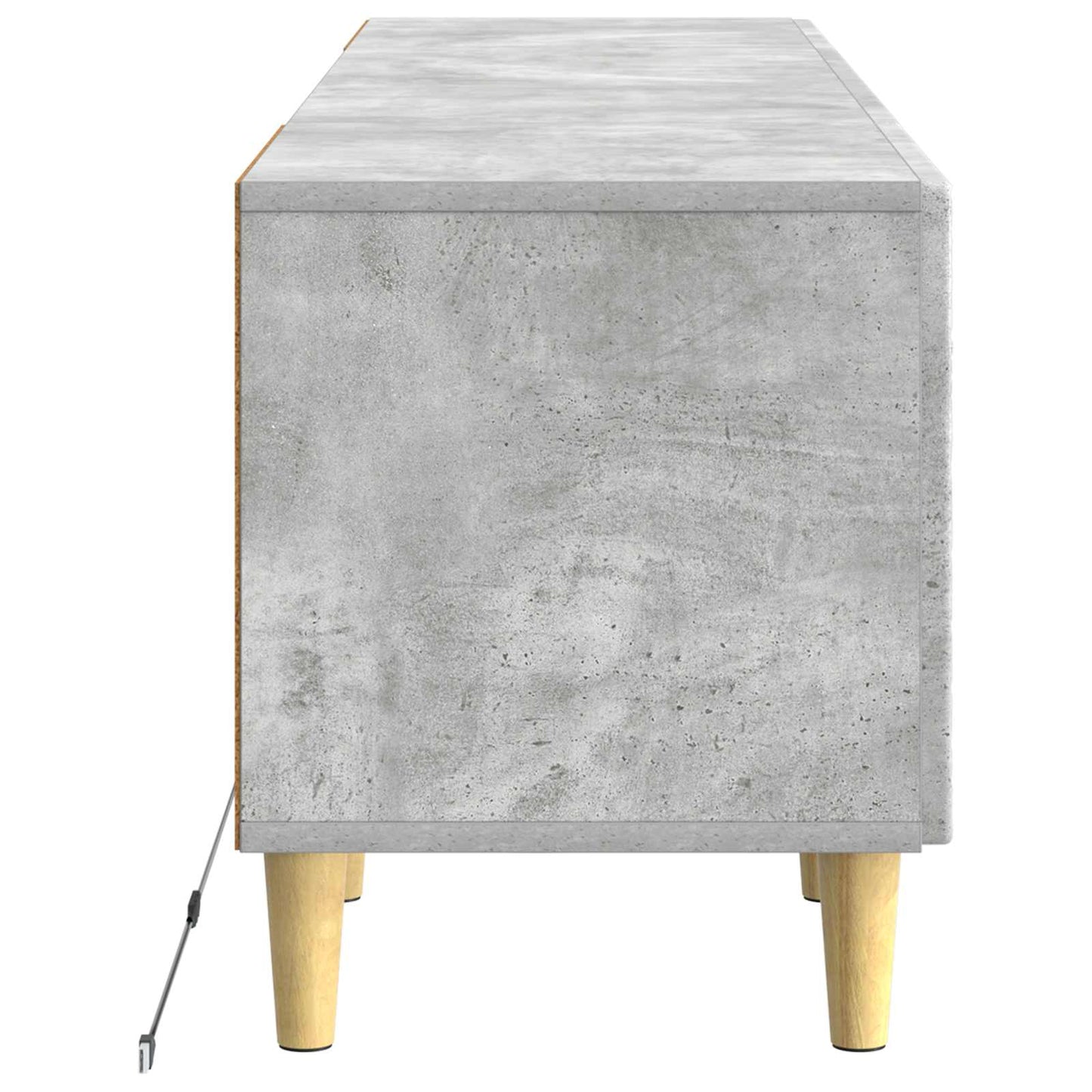 LED TV Cabinet Concrete Grey Engineered Wood