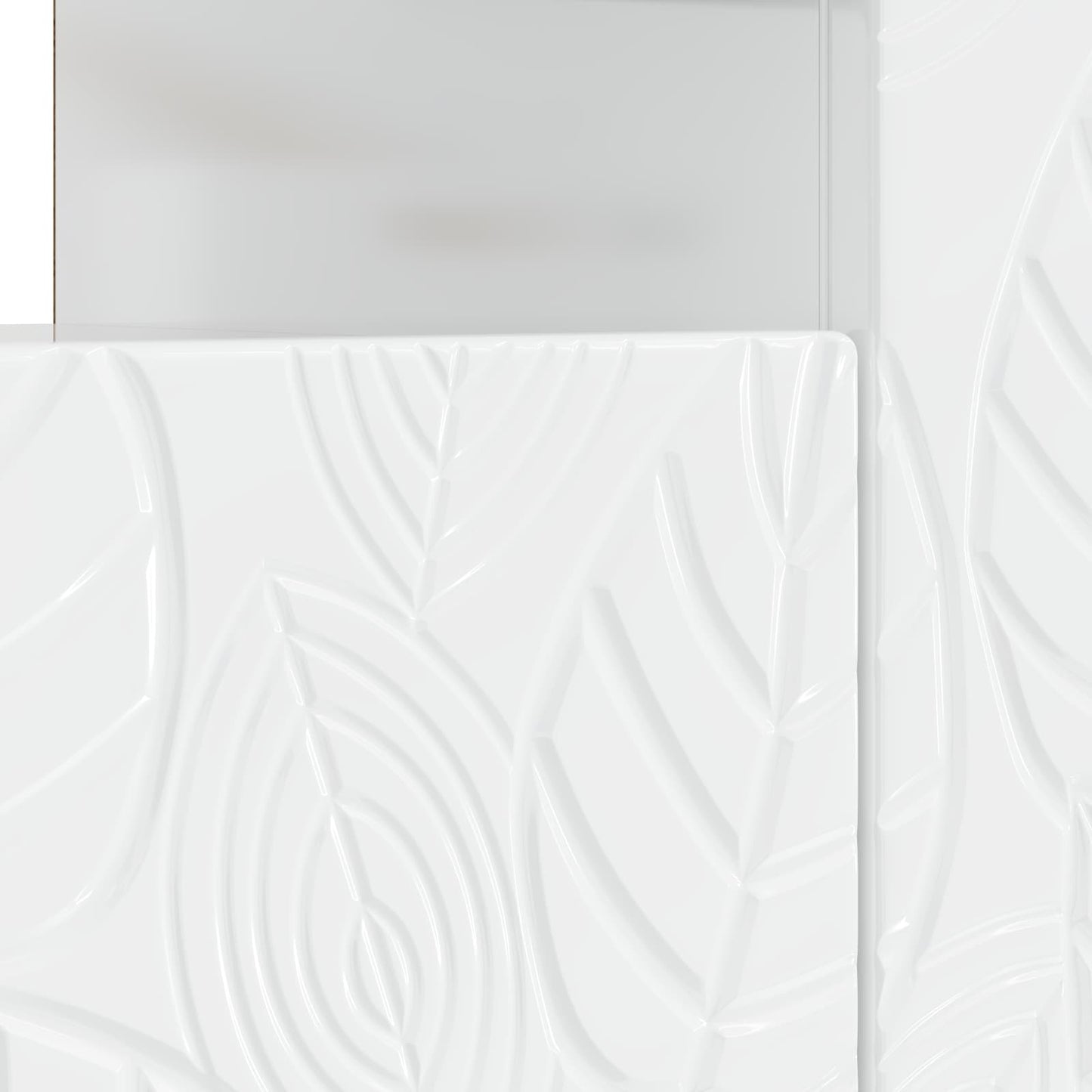 LED TV Cabinet High Gloss White Engineered Wood