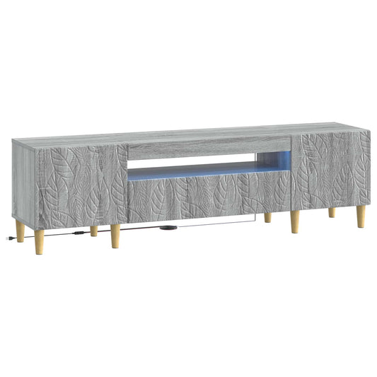 LED TV Cabinet Grey Sonoma Engineered Wood