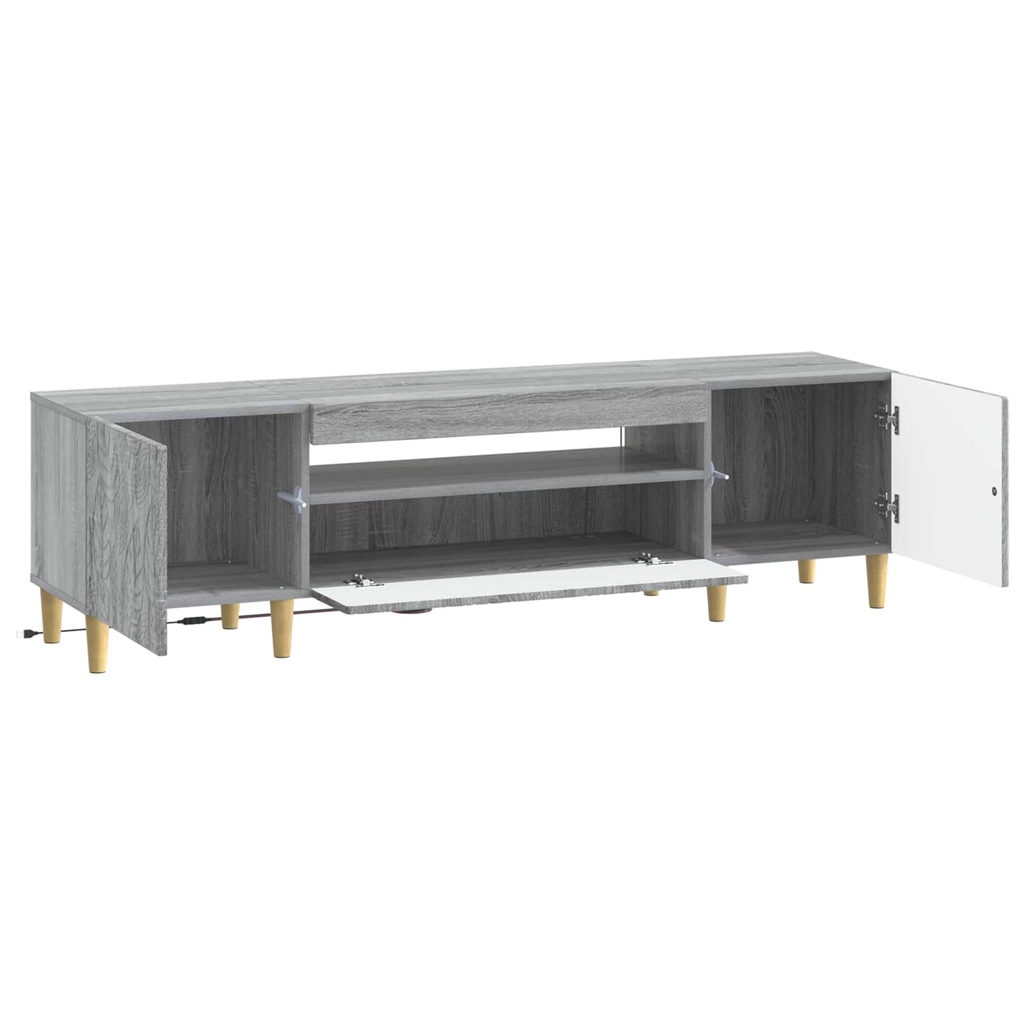 LED TV Cabinet Grey Sonoma Engineered Wood