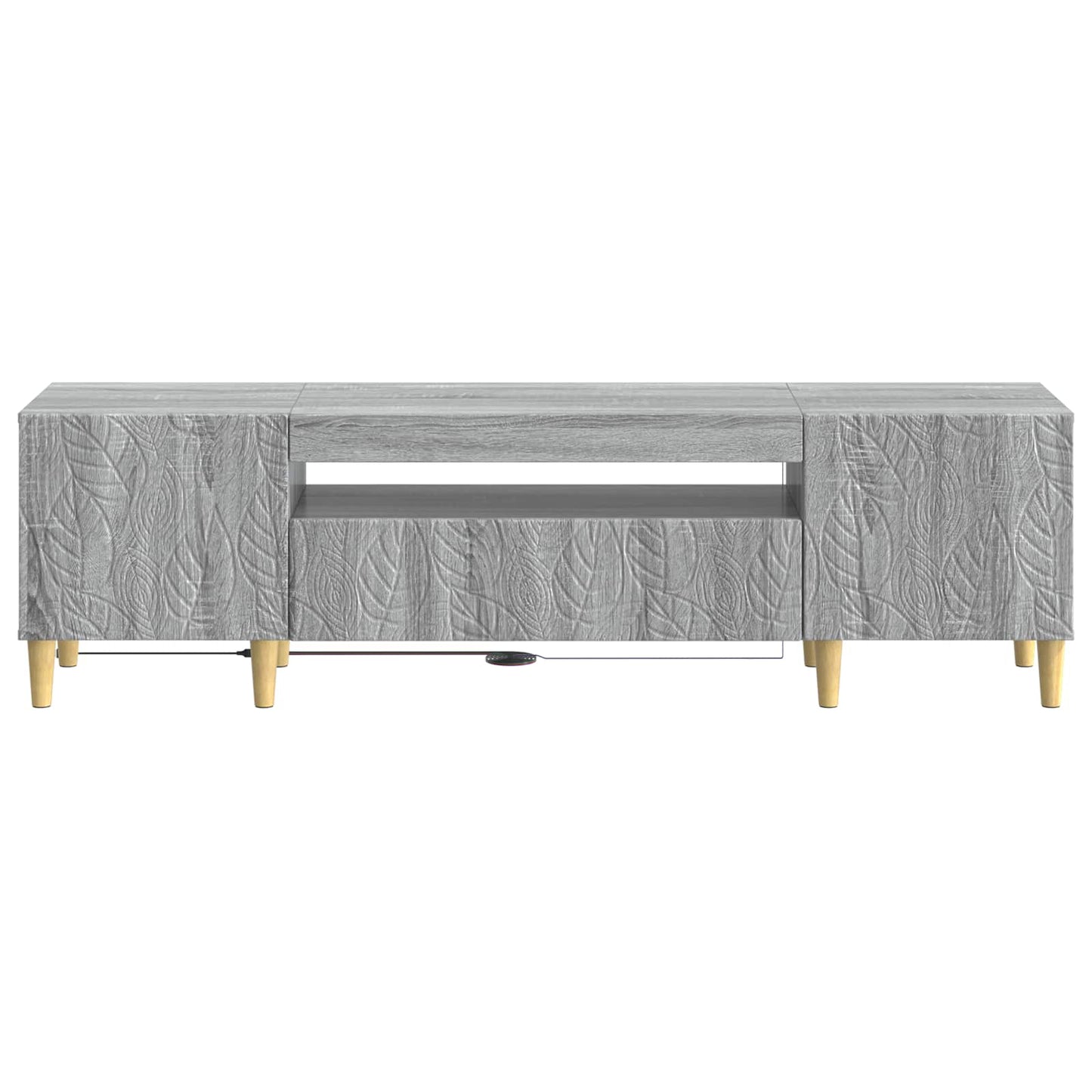 LED TV Cabinet Grey Sonoma Engineered Wood