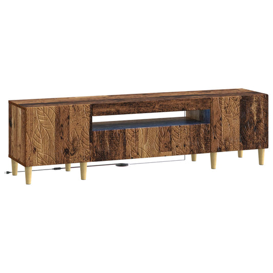 LED TV Cabinet Old Wood Engineered Wood