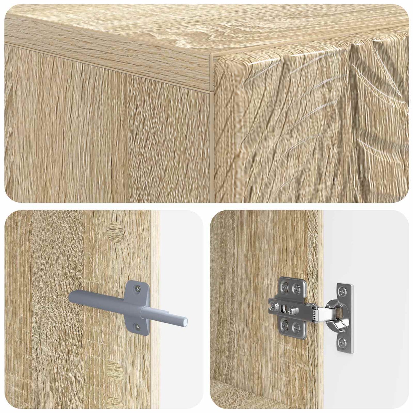 Toilet Cabinet DELFT Sonoma Oak 66 x 25.5 x 190 cm