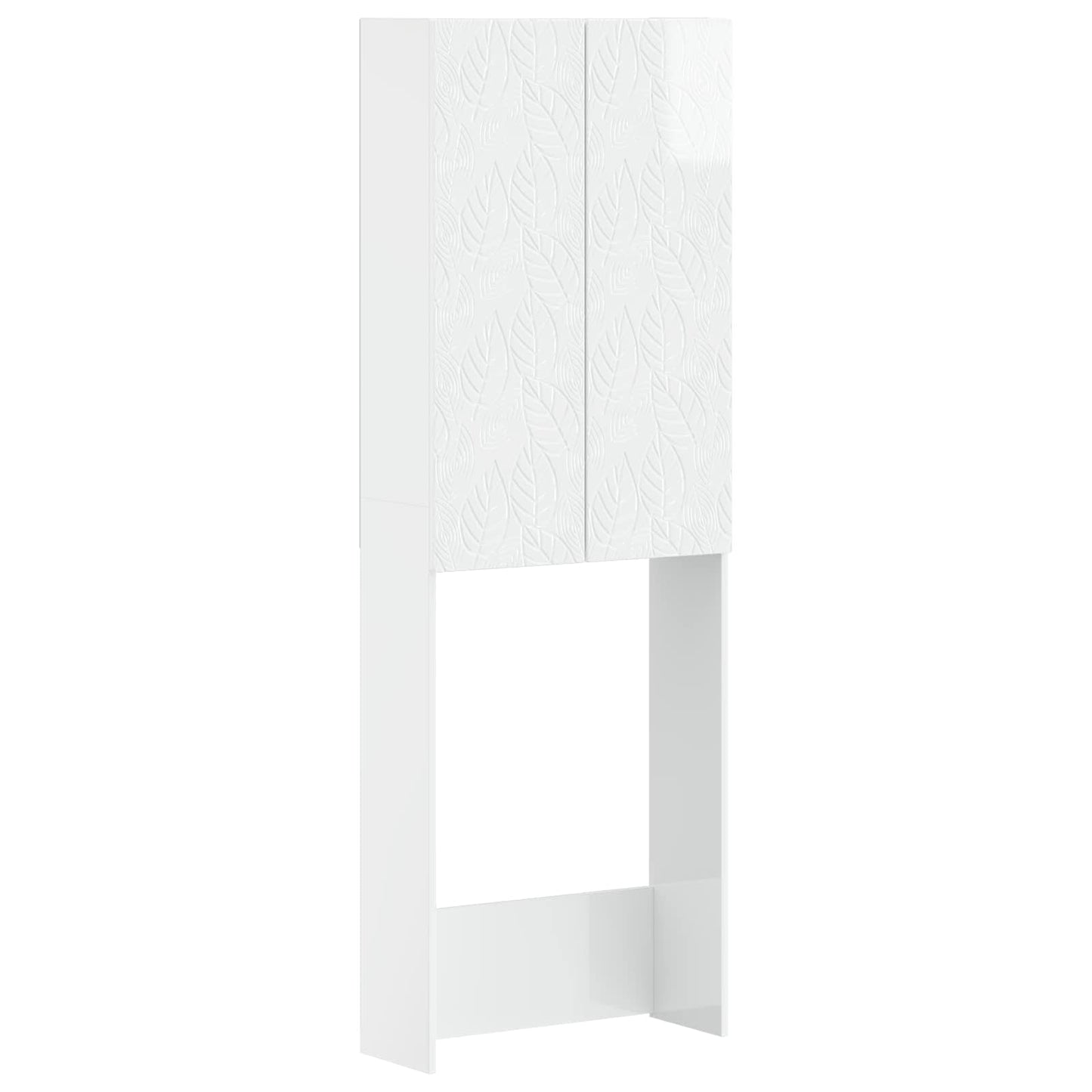 Toilet Cabinet DELFT High Gloss White 66 x 25.5 x 190 cm