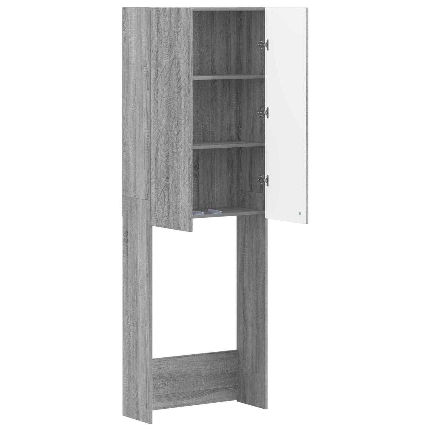 Toilet Cabinet DELFT Grey Sonoma 66 x 25.5 x 190 cm
