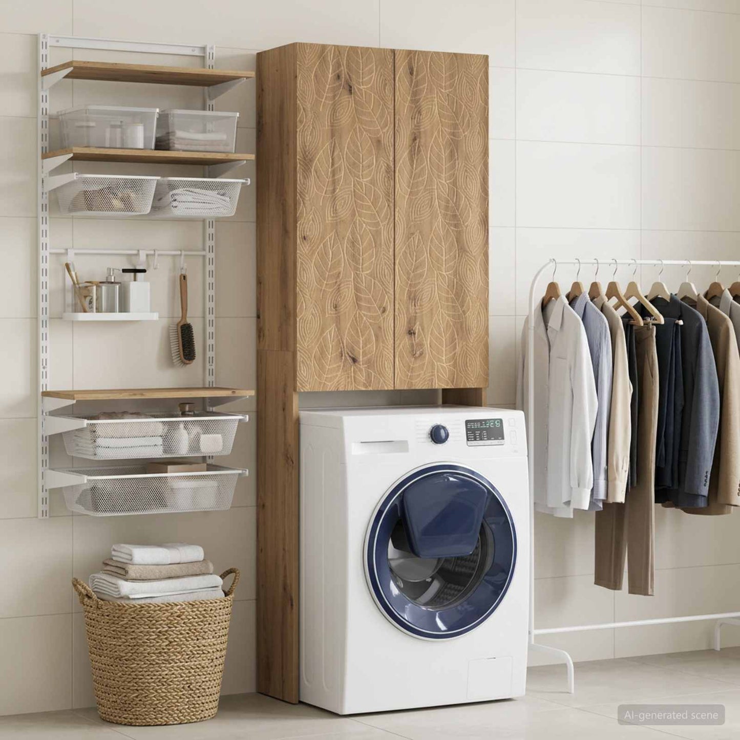 Toilet Cabinet DELFT Artisan Oak 66 x 25.5 x 190 cm