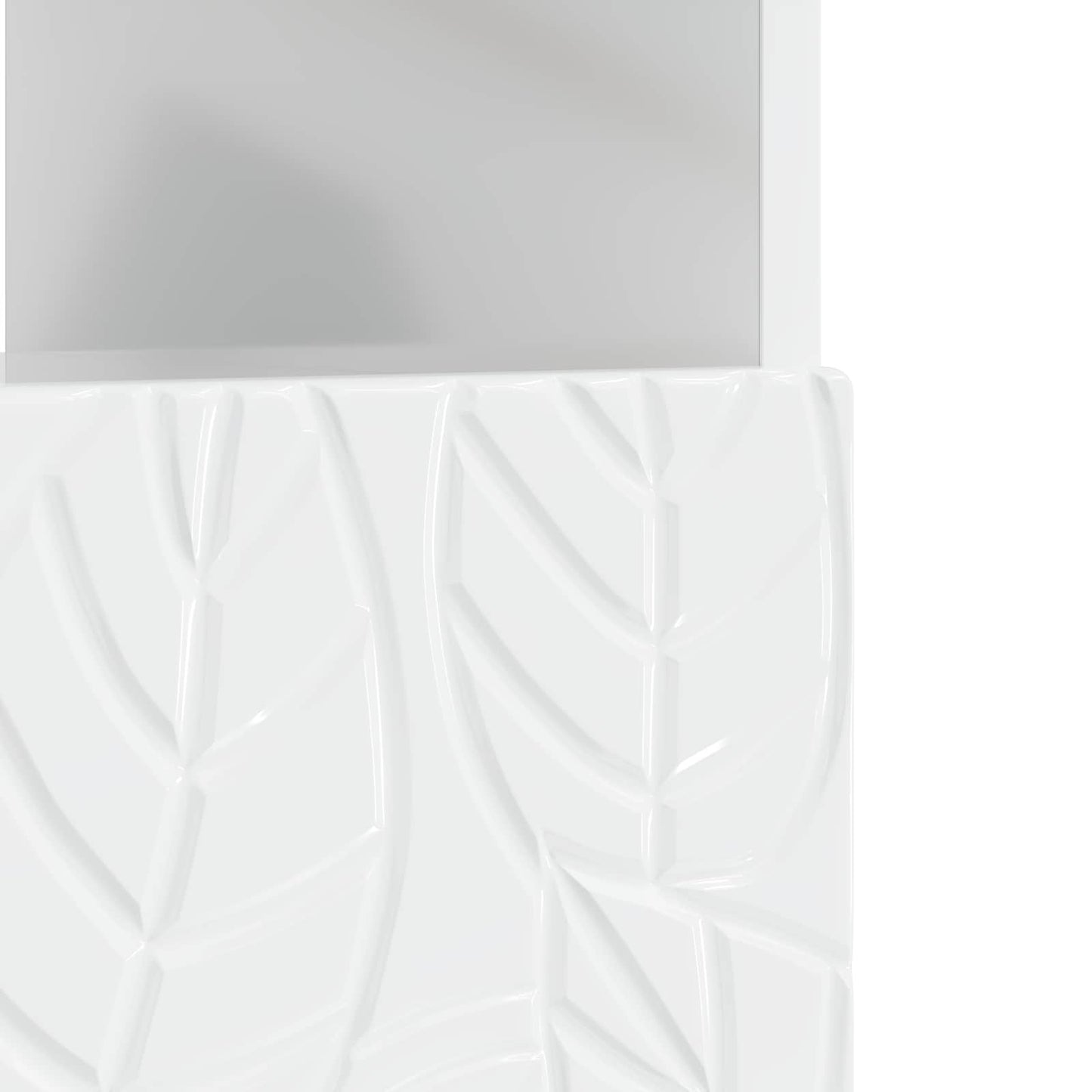 LED TV Cabinet High Gloss White Engineered Wood