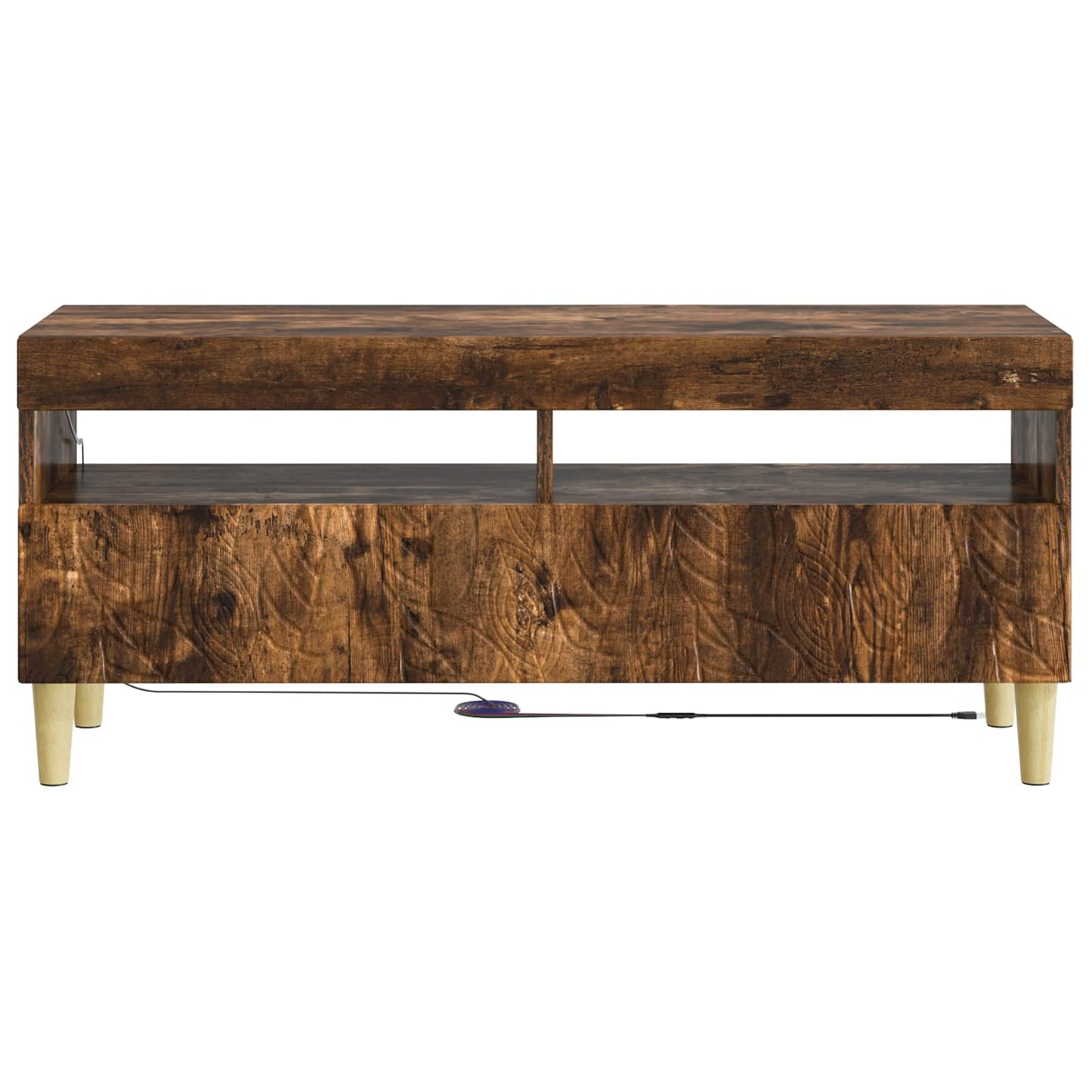 LED TV Cabinet Smoked Oak Engineered Wood
