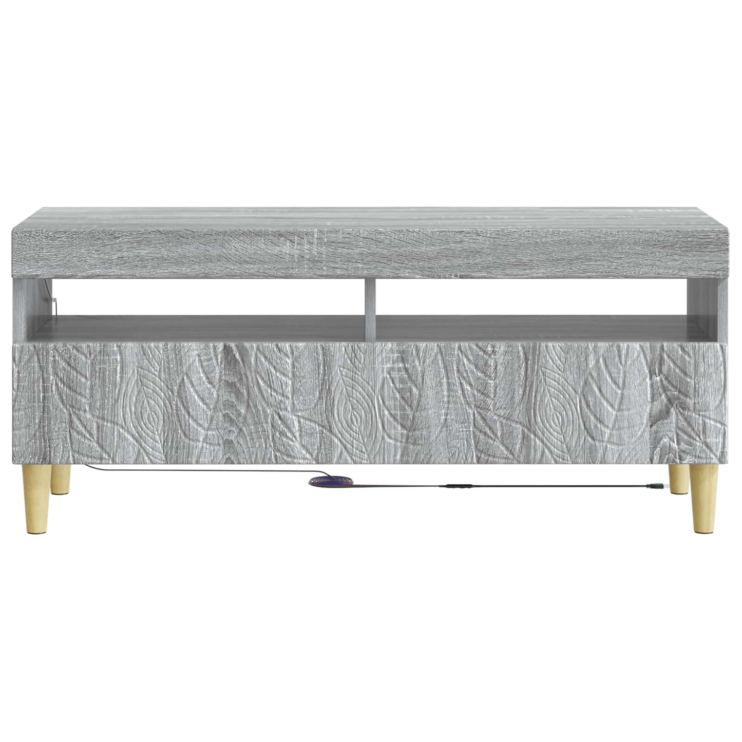 LED TV Cabinet Grey Sonoma Engineered Wood