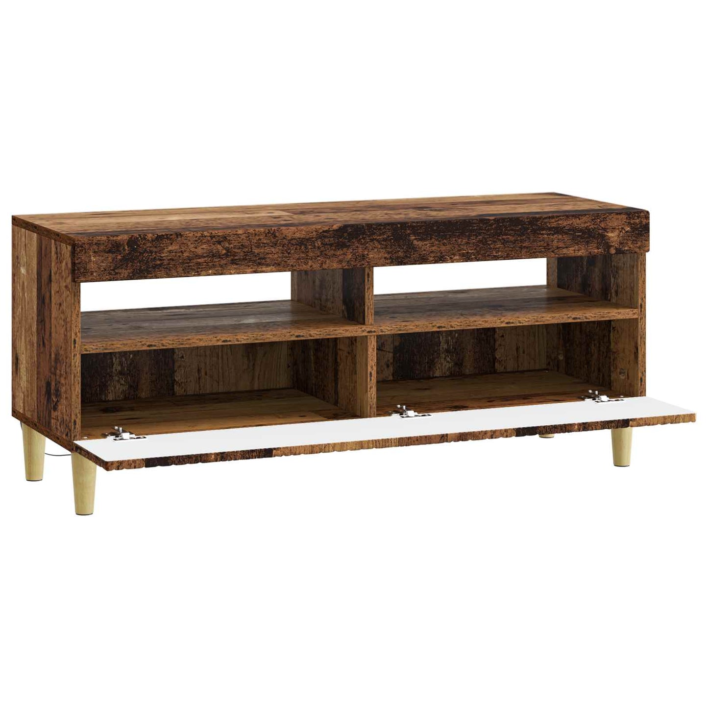 LED TV Cabinet Old Wood Engineered Wood