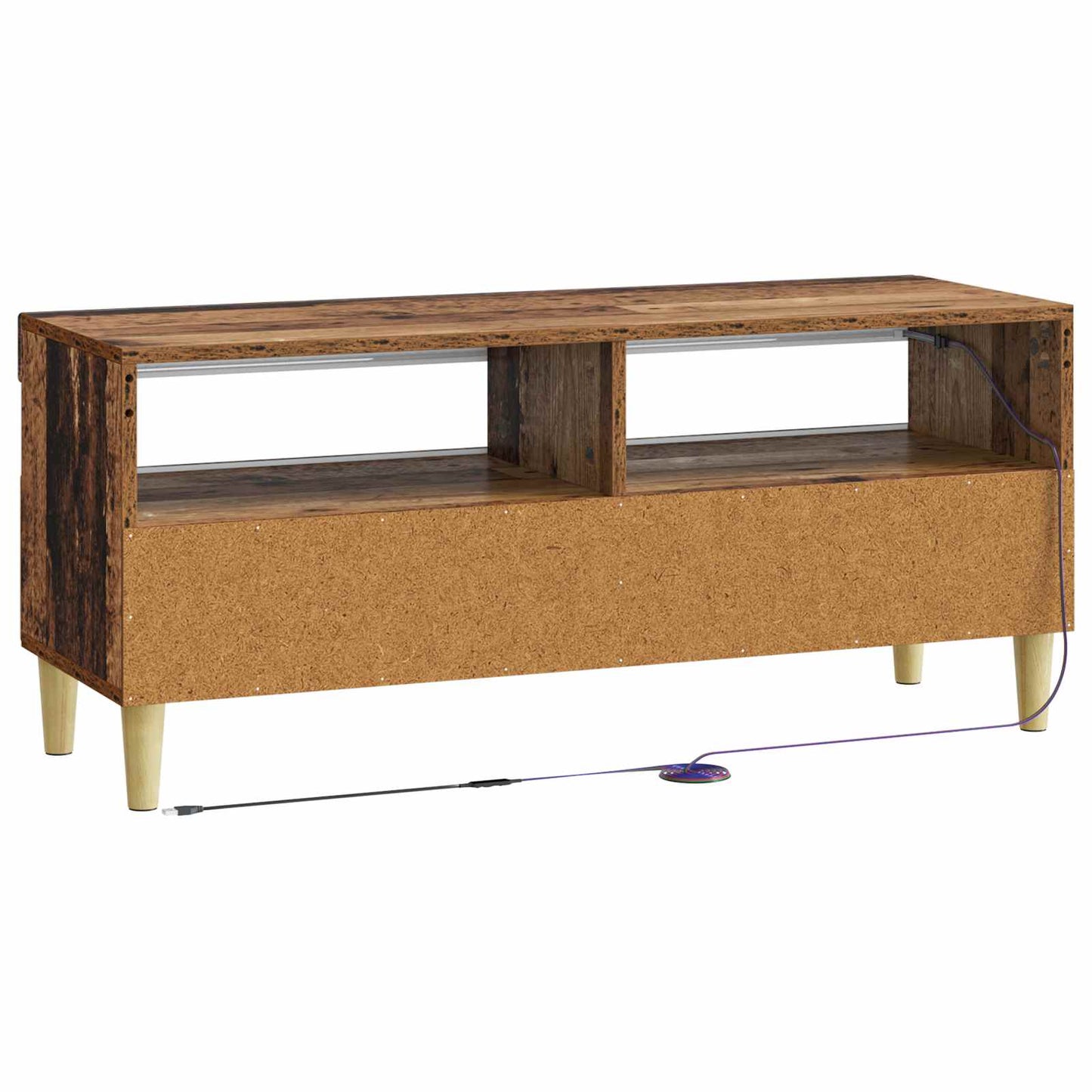 LED TV Cabinet Old Wood Engineered Wood