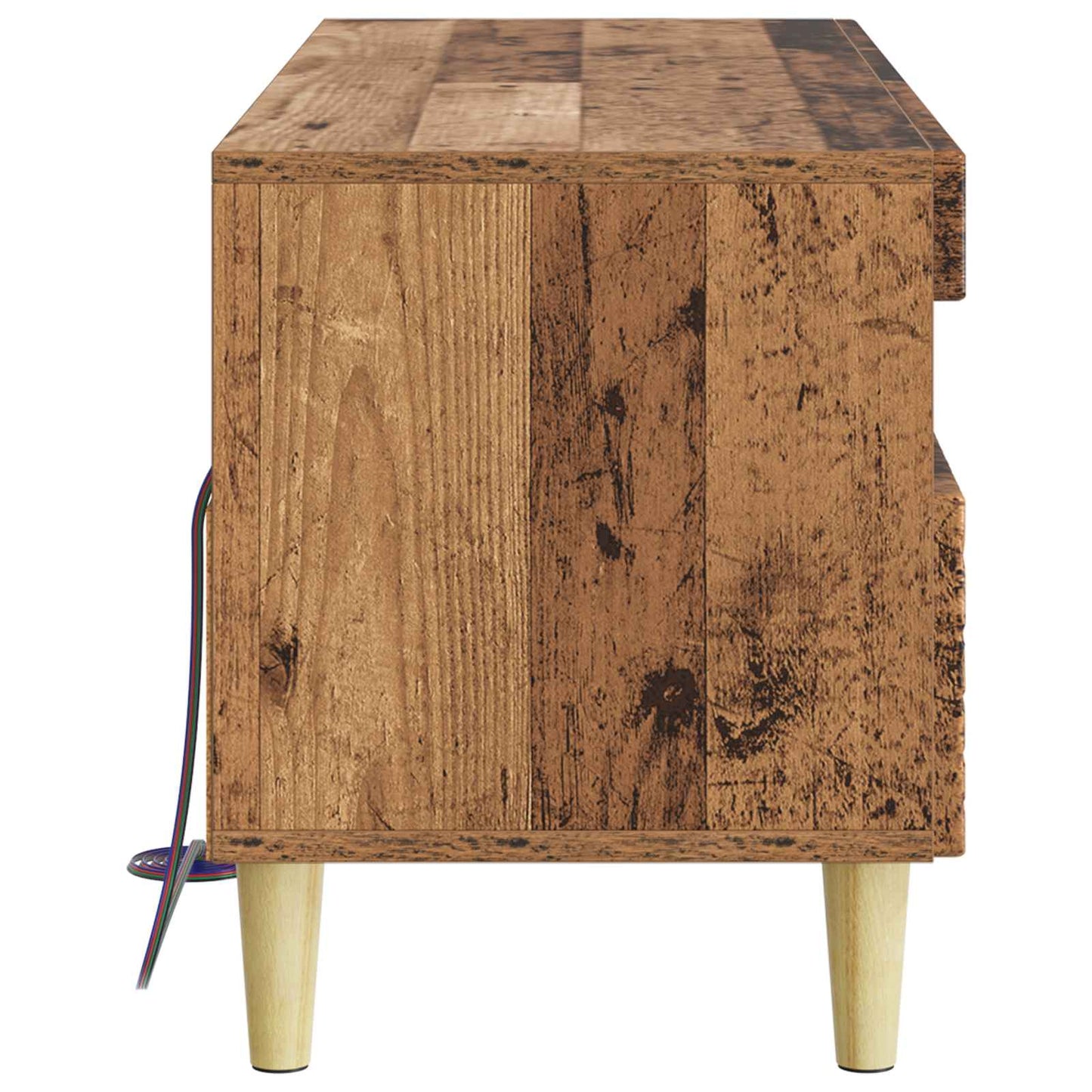 LED TV Cabinet Old Wood Engineered Wood