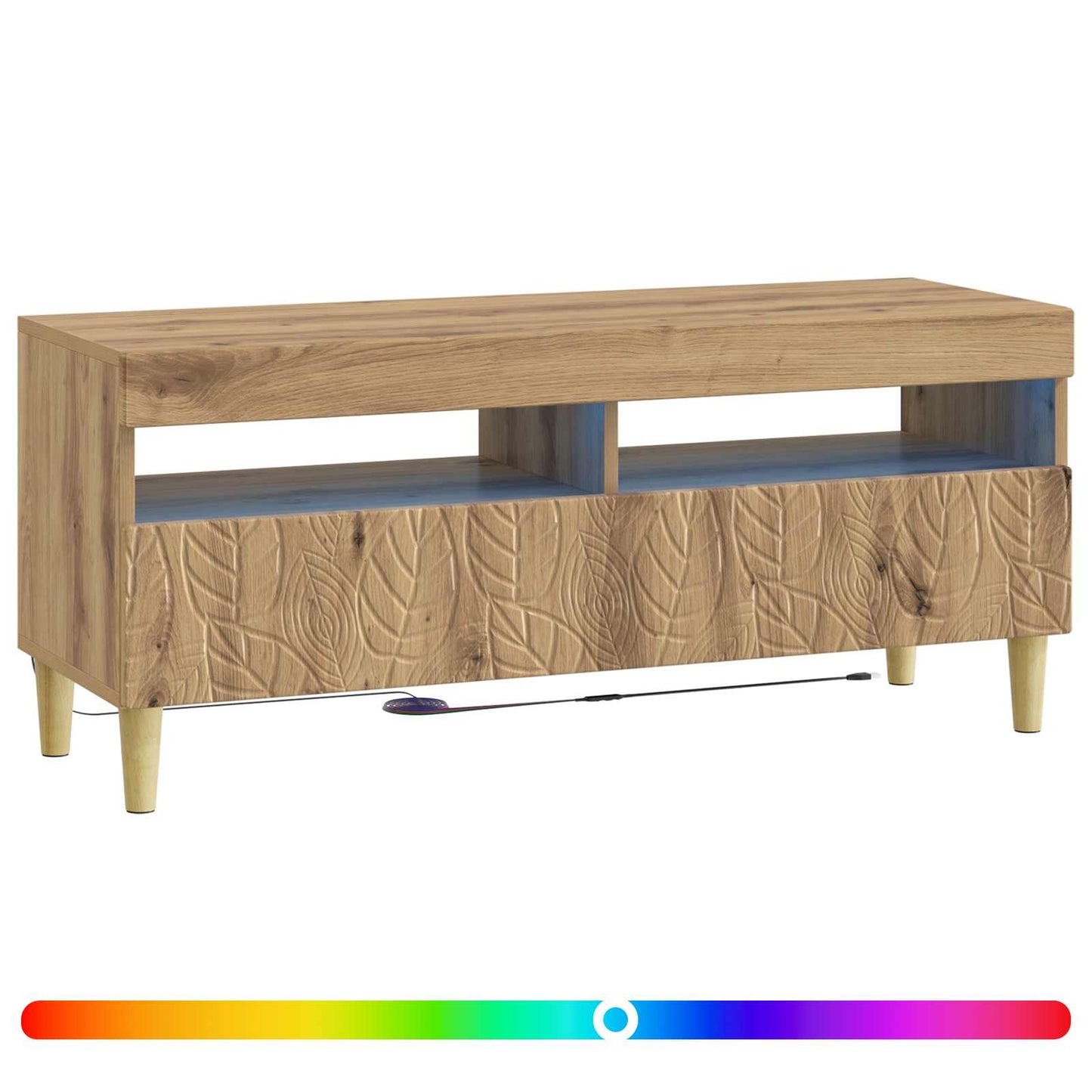 LED TV Cabinet Artisan Oak Engineered Wood