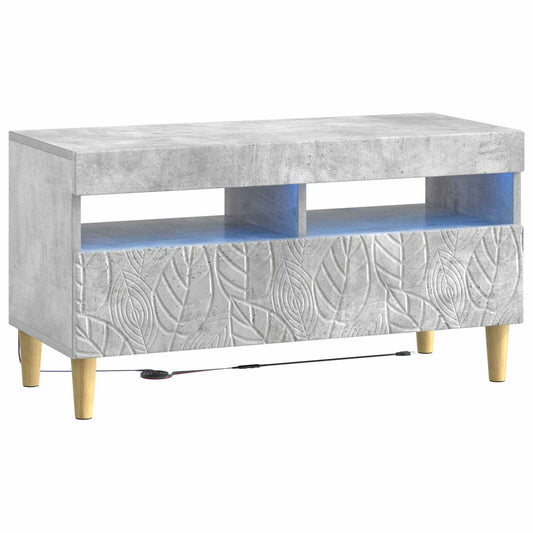 LED TV Cabinet Concrete Grey Engineered Wood
