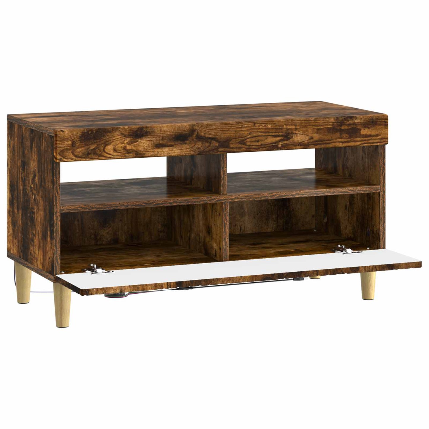 LED TV Cabinet Smoked Oak Engineered Wood