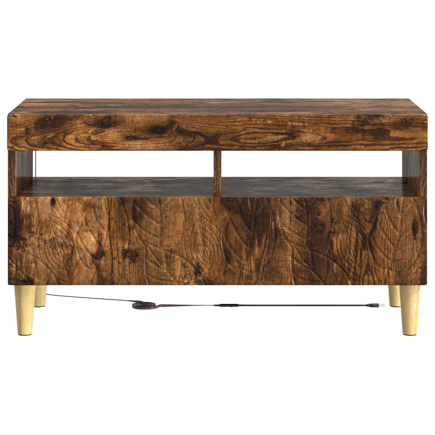 LED TV Cabinet Smoked Oak Engineered Wood