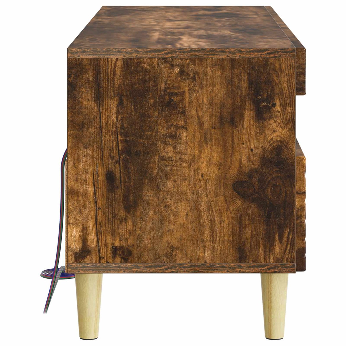 LED TV Cabinet Smoked Oak Engineered Wood