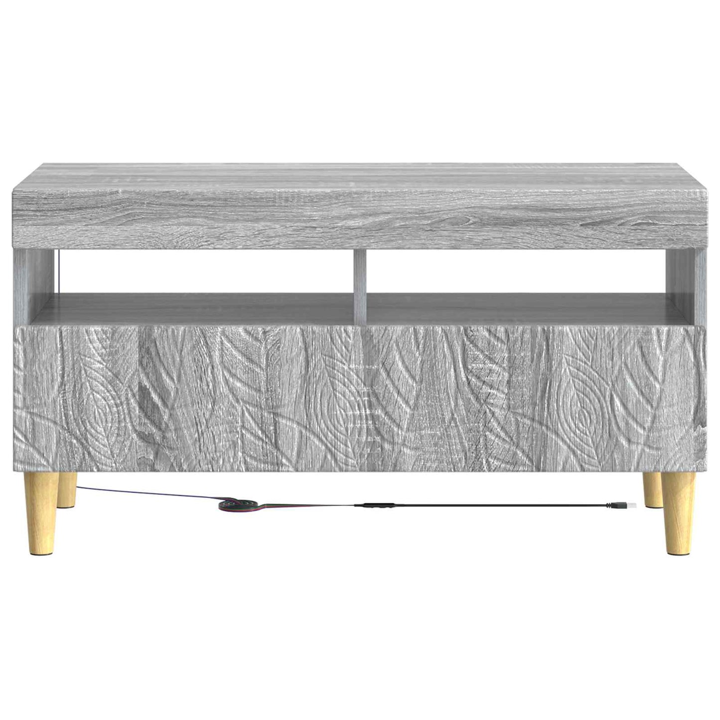 LED TV Cabinet Grey Sonoma Engineered Wood