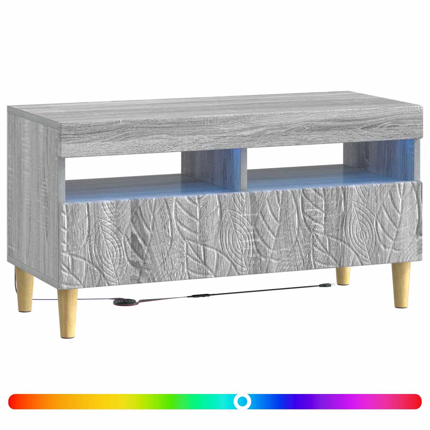 LED TV Cabinet Grey Sonoma Engineered Wood