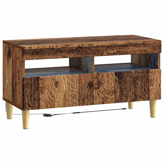 LED TV Cabinet Old Wood Engineered Wood