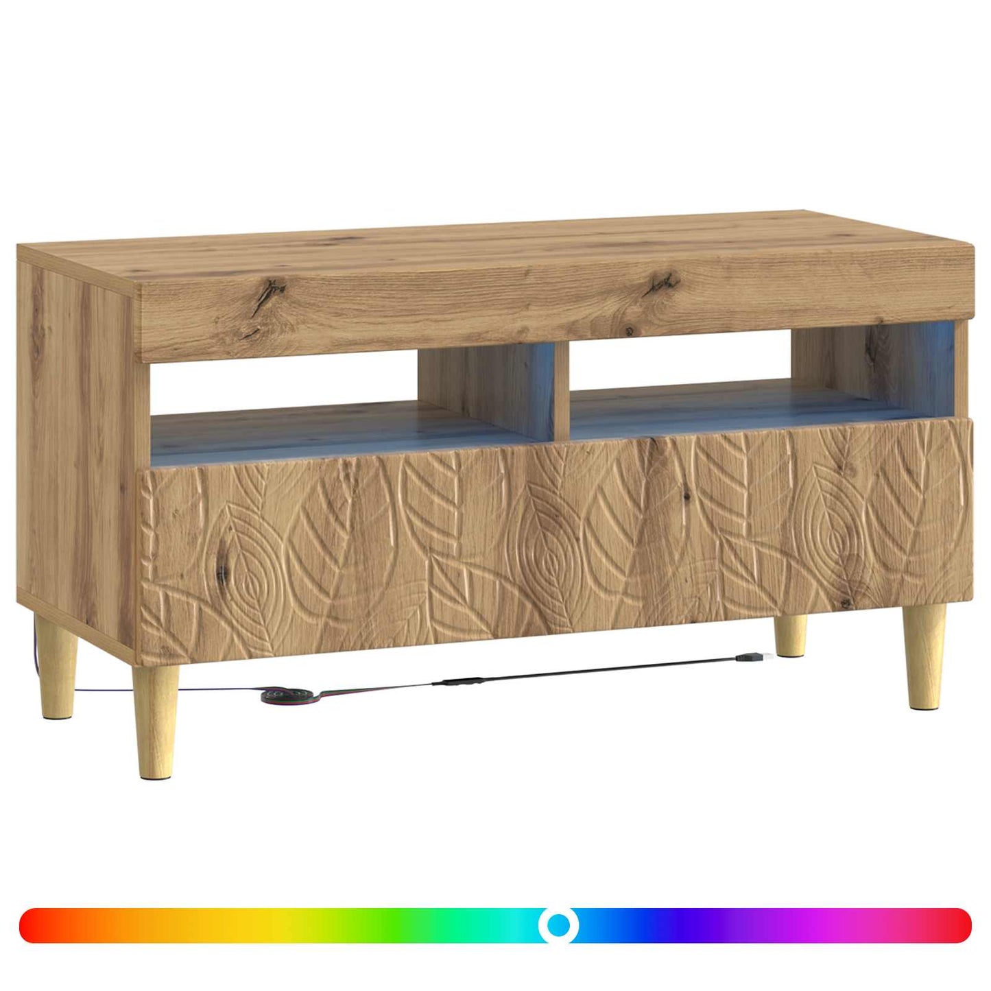 LED TV Cabinet Artisan Oak Engineered Wood