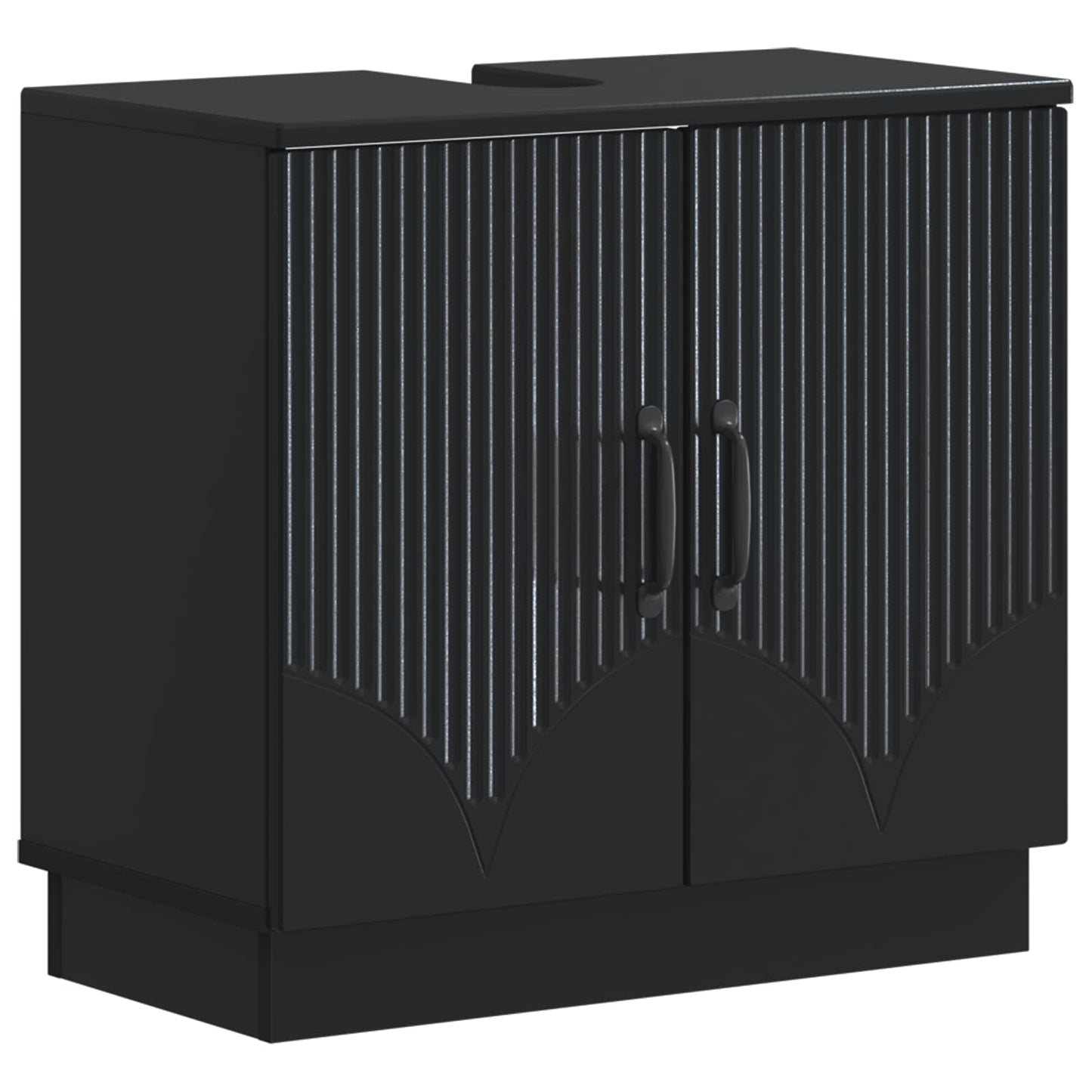 Bathroom Sink Cabinet HOORN Black 59.5 x 31.5x 56 cm