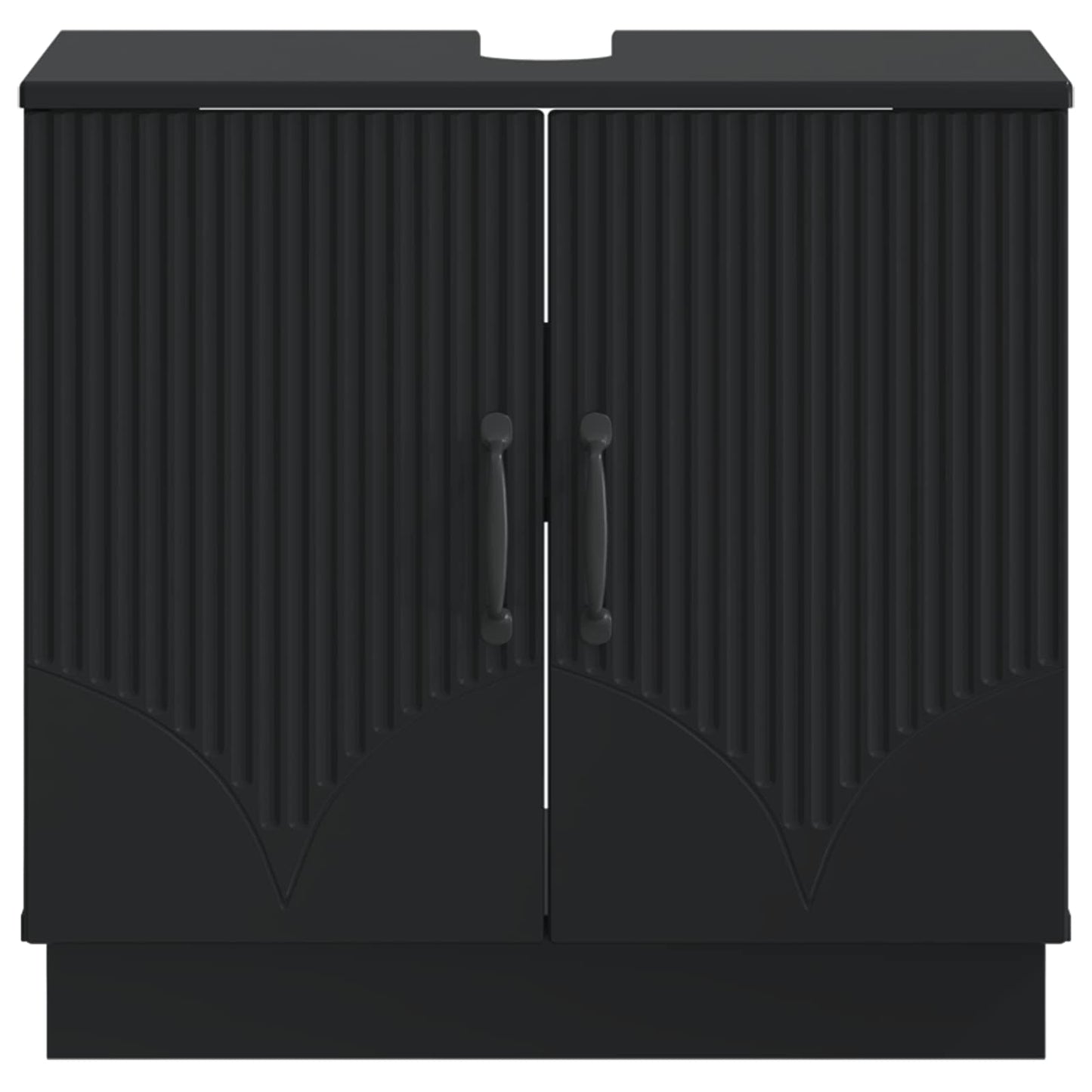 Bathroom Sink Cabinet HOORN Black 59.5 x 31.5x 56 cm