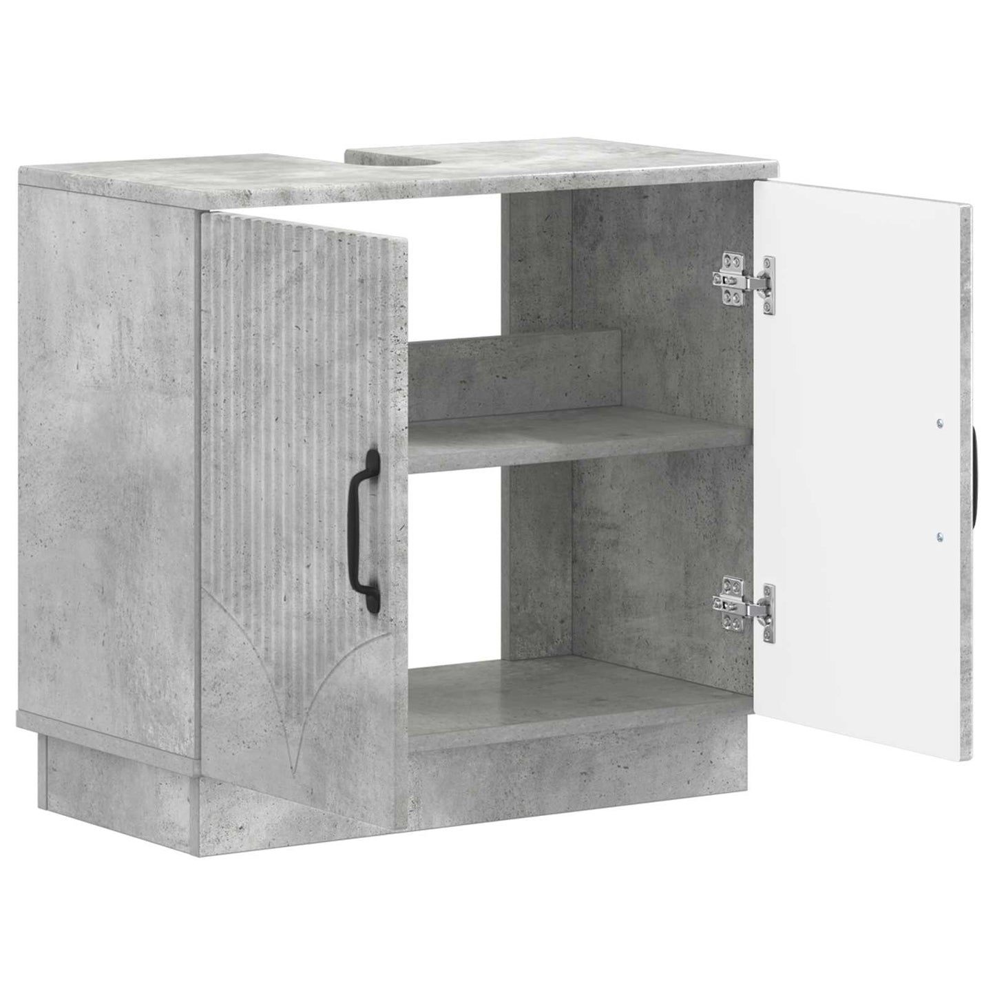 Bathroom Sink Cabinet HOORN Concrete Grey 59.5 x 31.5x 56 cm