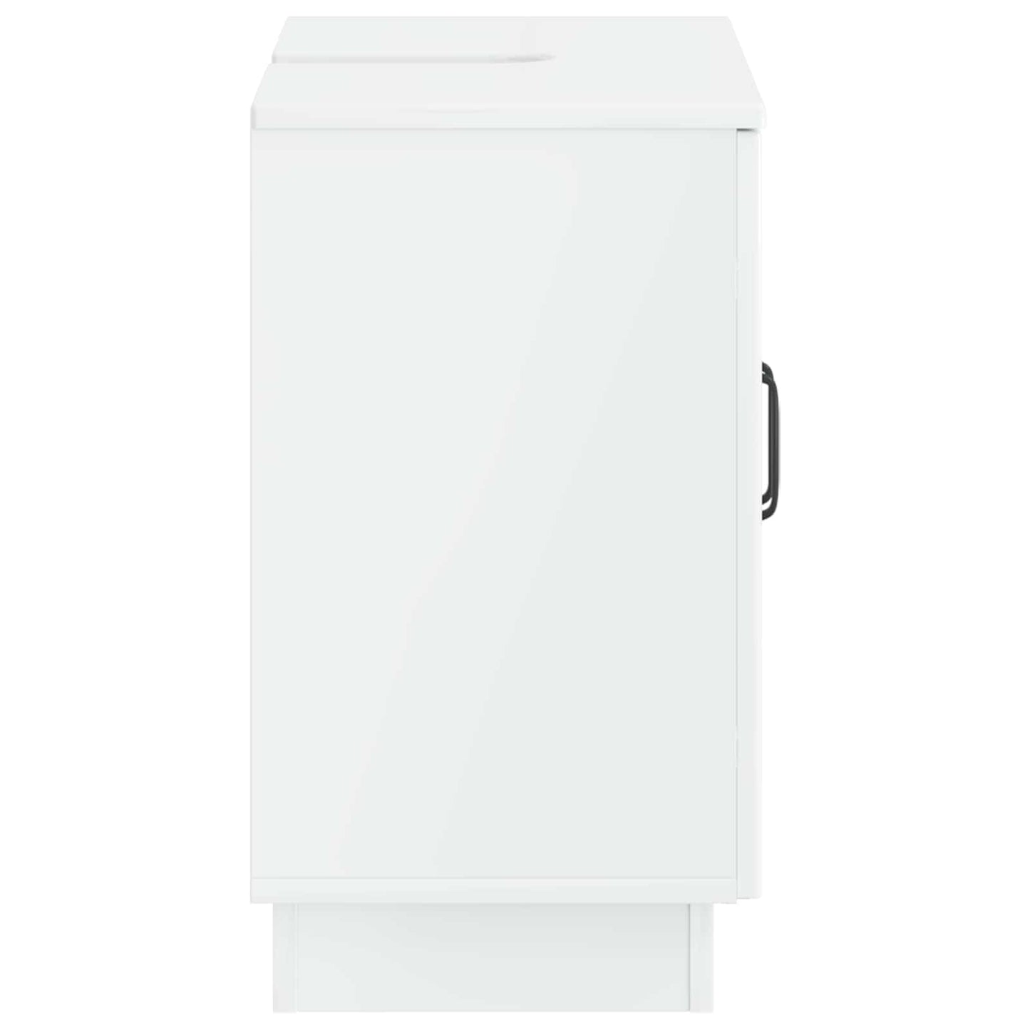 Bathroom Sink Cabinet HOORN High Gloss White 59.5 x 31.5x 56 cm