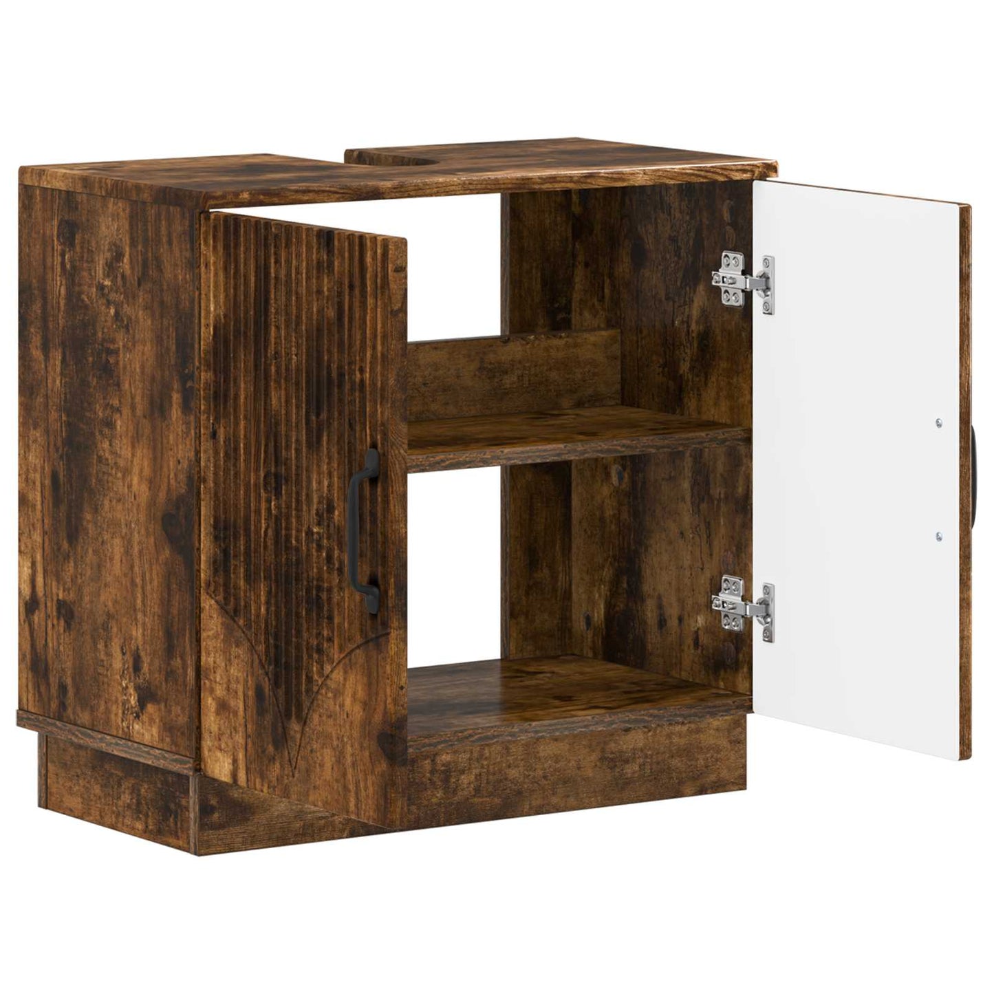 Bathroom Sink Cabinet HOORN Smoked Oak 59.5 x 31.5x 56 cm