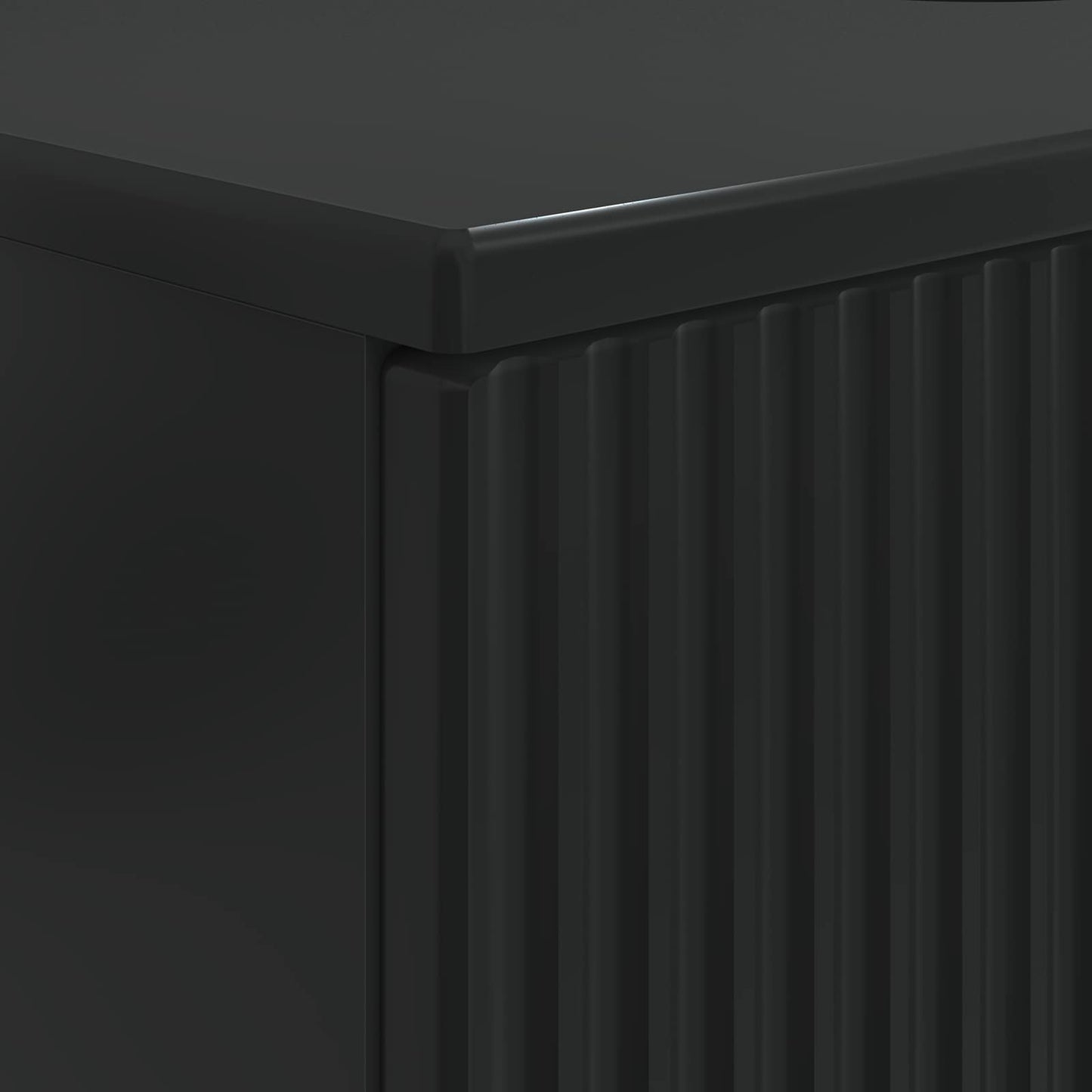 Bathroom Sink Cabinet HOORN Black 82 x 41x 56 cm