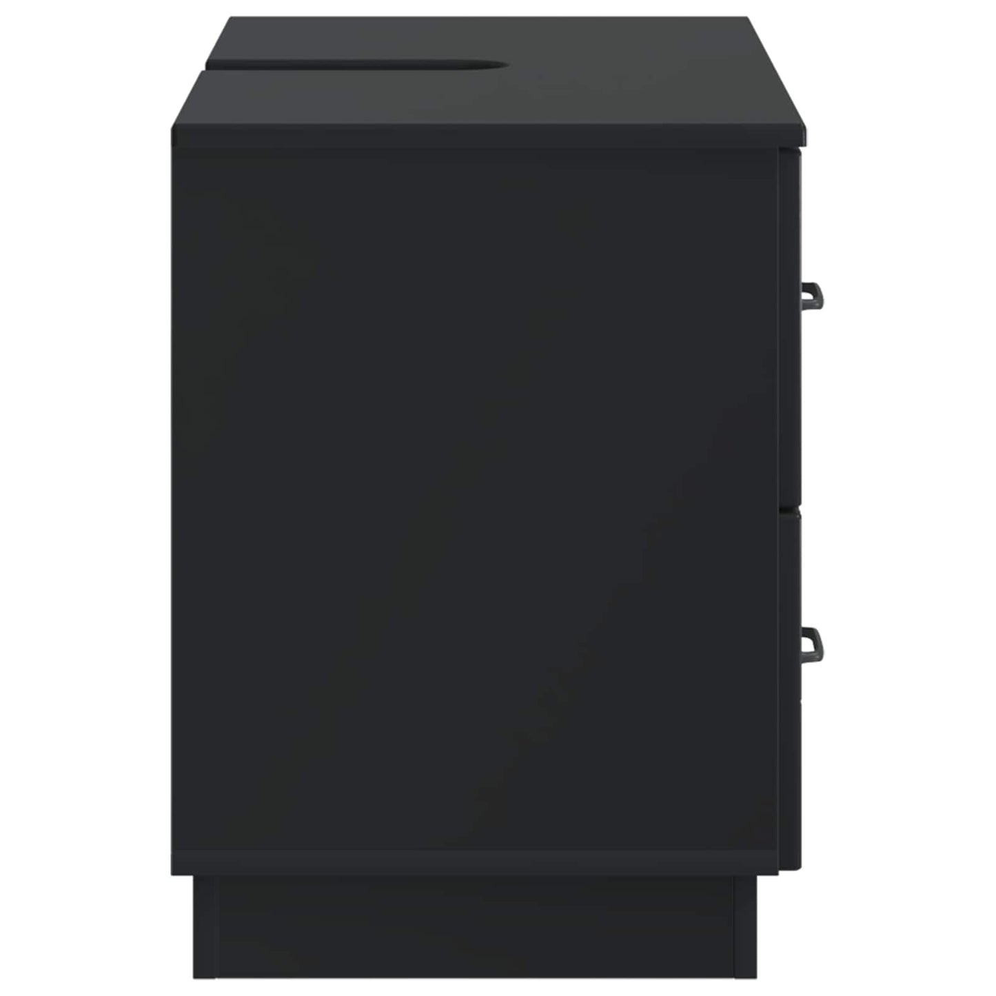 Bathroom Sink Cabinet HOORN Black 82 x 41x 56 cm