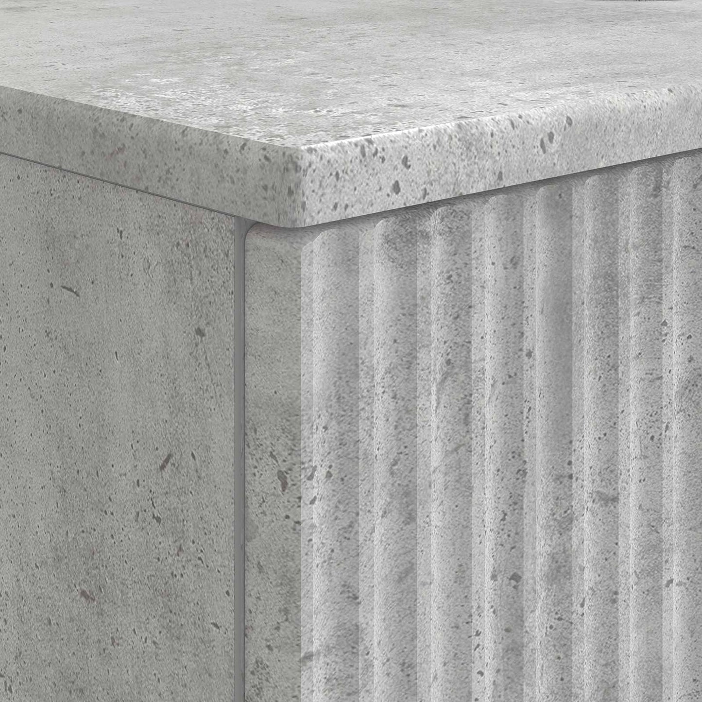 Bathroom Sink Cabinet HOORN Concrete Grey 82 x 41x 56 cm
