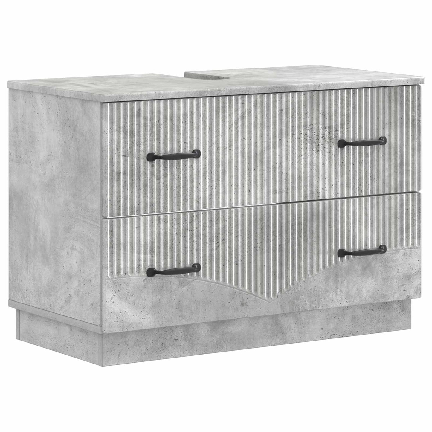Bathroom Sink Cabinet HOORN Concrete Grey 82 x 41x 56 cm