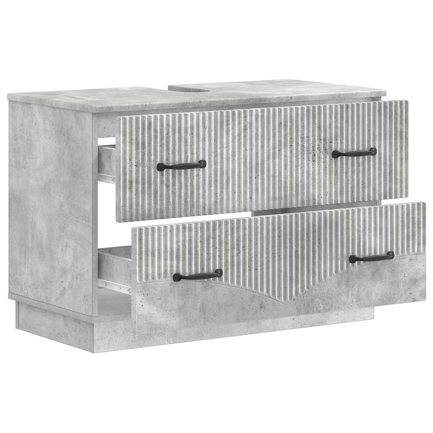 Bathroom Sink Cabinet HOORN Concrete Grey 82 x 41x 56 cm