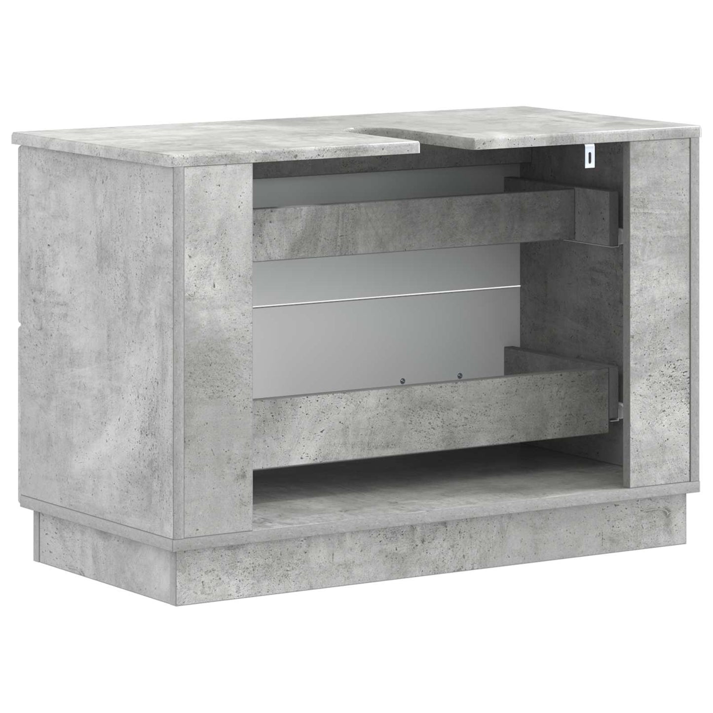 Bathroom Sink Cabinet HOORN Concrete Grey 82 x 41x 56 cm