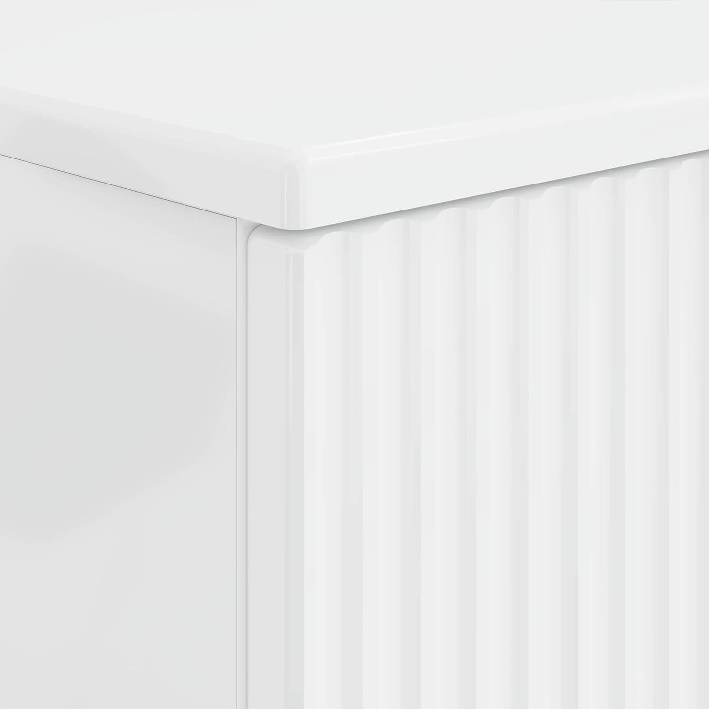 Bathroom Sink Cabinet HOORN High Gloss White 82 x 41x 56 cm