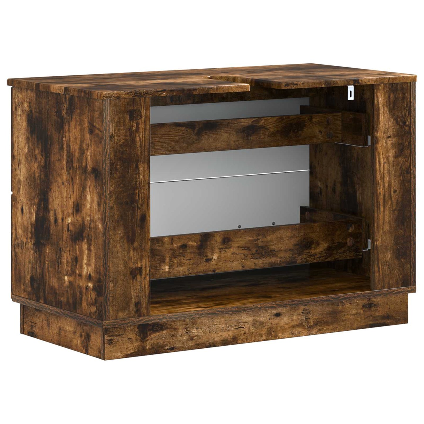 Bathroom Sink Cabinet HOORN Smoked Oak 82 x 41x 56 cm