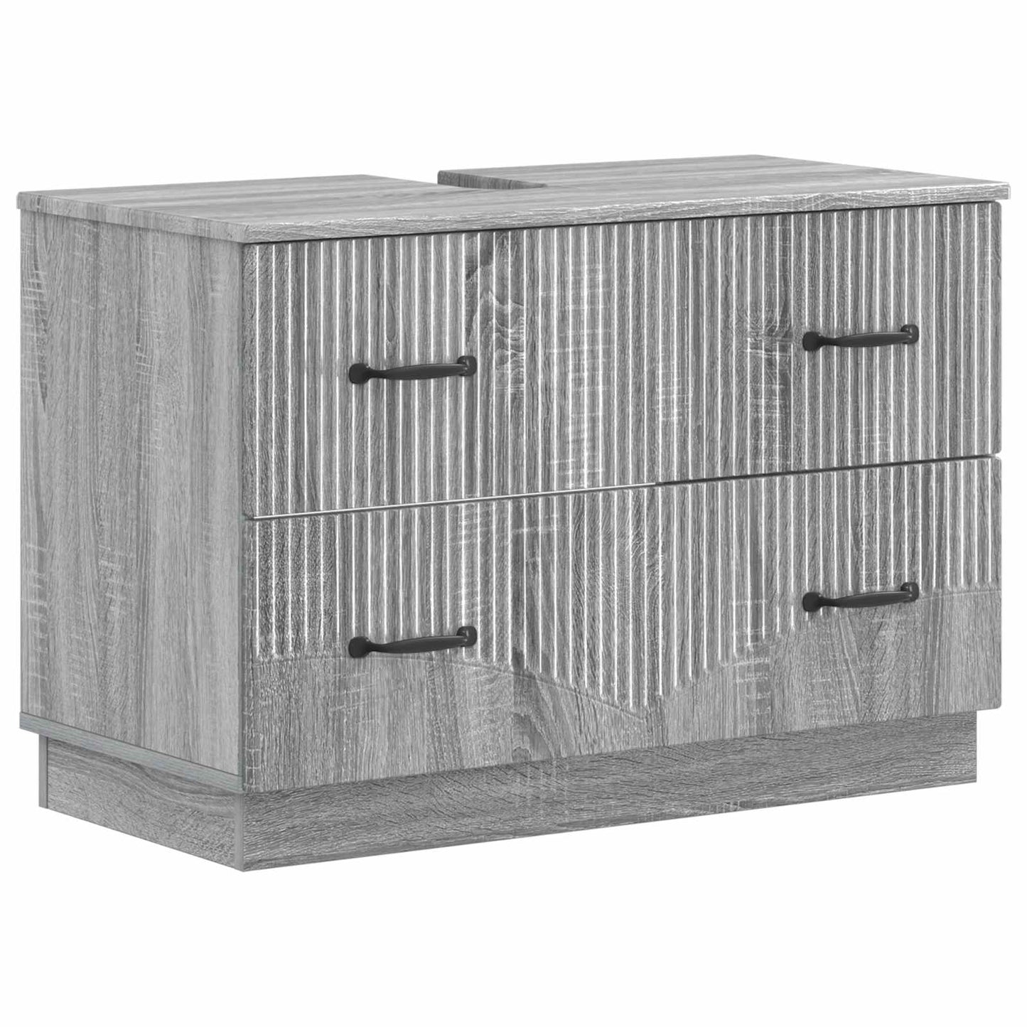 Bathroom Sink Cabinet HOORN Grey Sonoma 82 x 41x 56 cm
