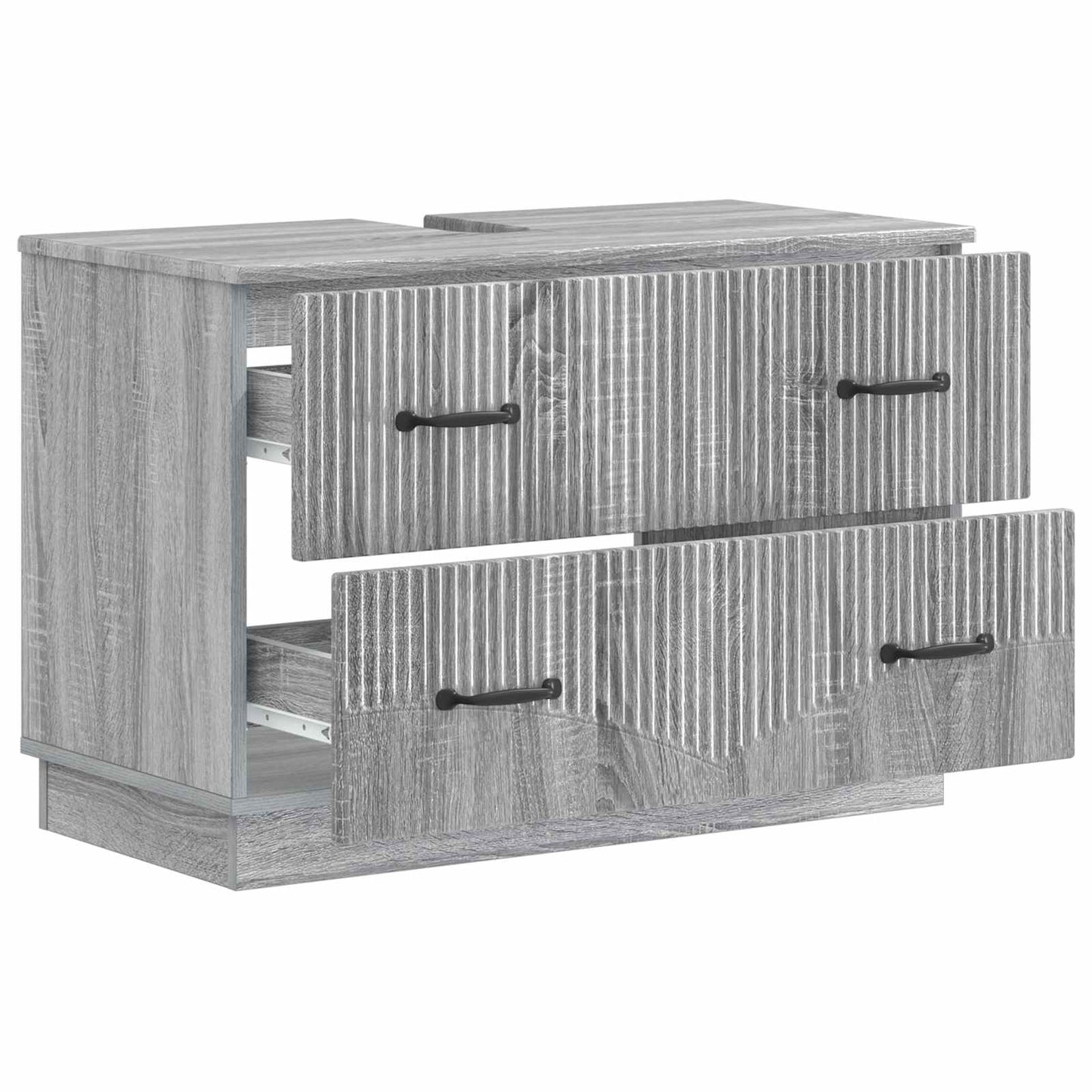 Bathroom Sink Cabinet HOORN Grey Sonoma 82 x 41x 56 cm