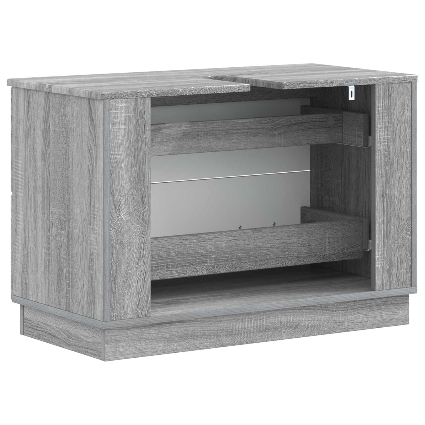Bathroom Sink Cabinet HOORN Grey Sonoma 82 x 41x 56 cm