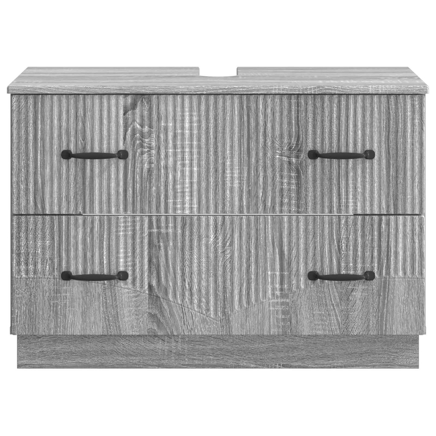 Bathroom Sink Cabinet HOORN Grey Sonoma 82 x 41x 56 cm