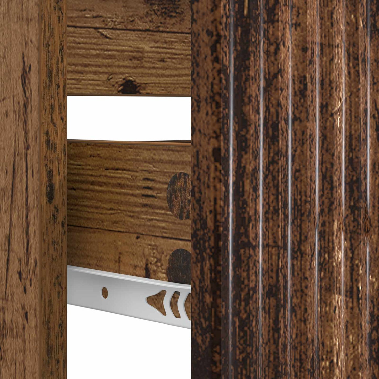 Bathroom Sink Cabinet HOORN Old Wood 82 x 41x 56 cm