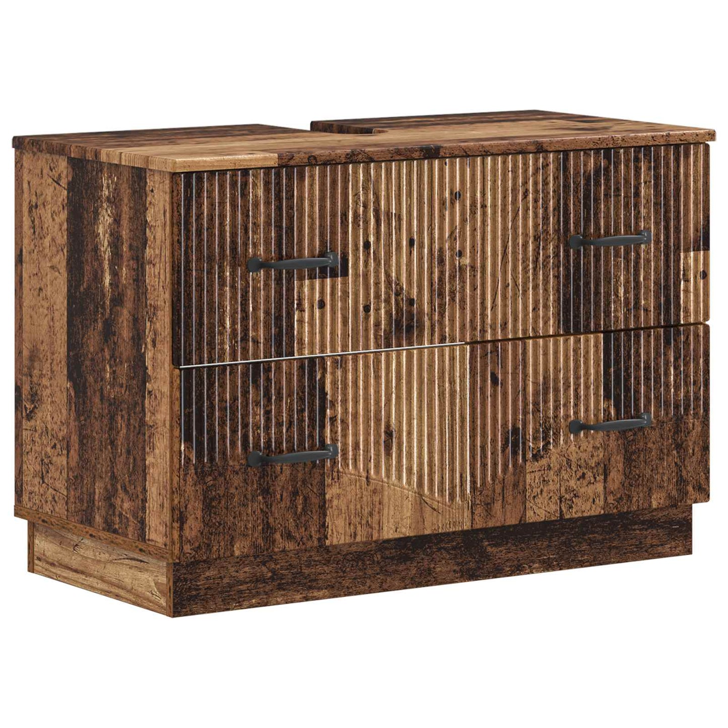 Bathroom Sink Cabinet HOORN Old Wood 82 x 41x 56 cm