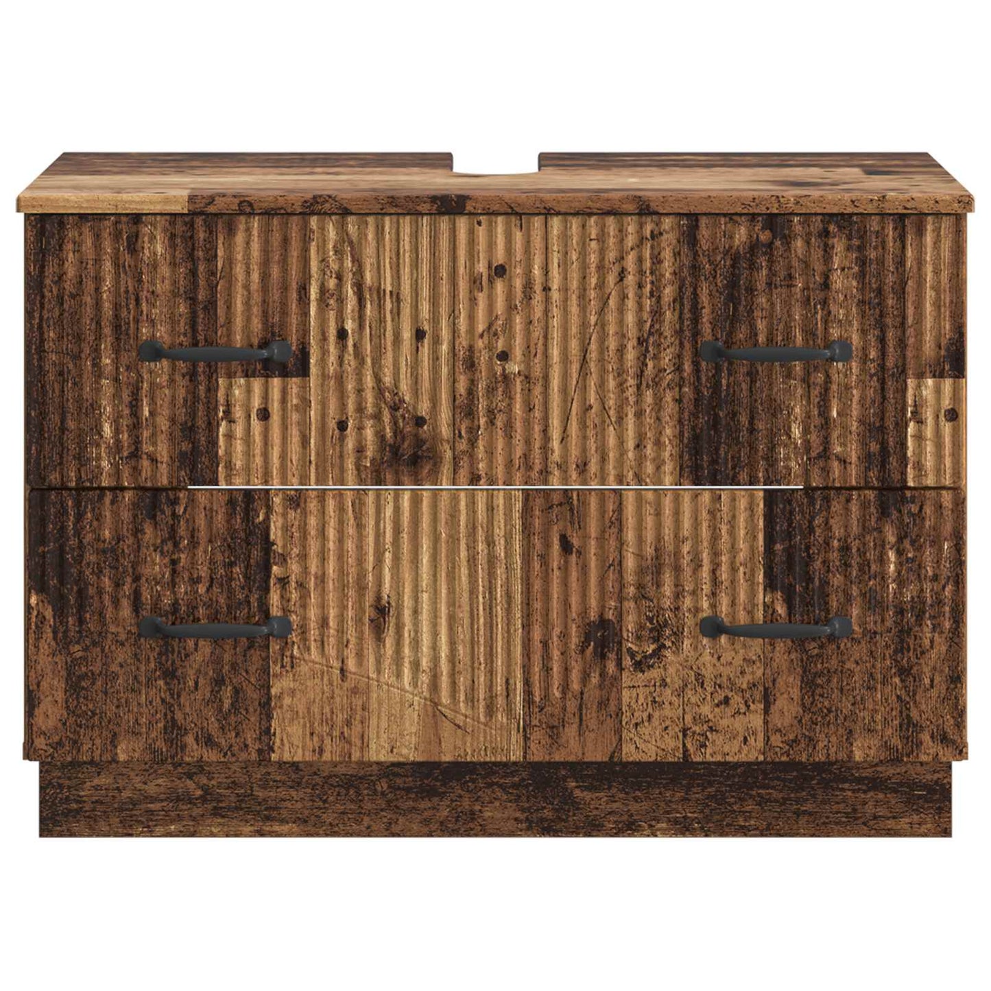 Bathroom Sink Cabinet HOORN Old Wood 82 x 41x 56 cm