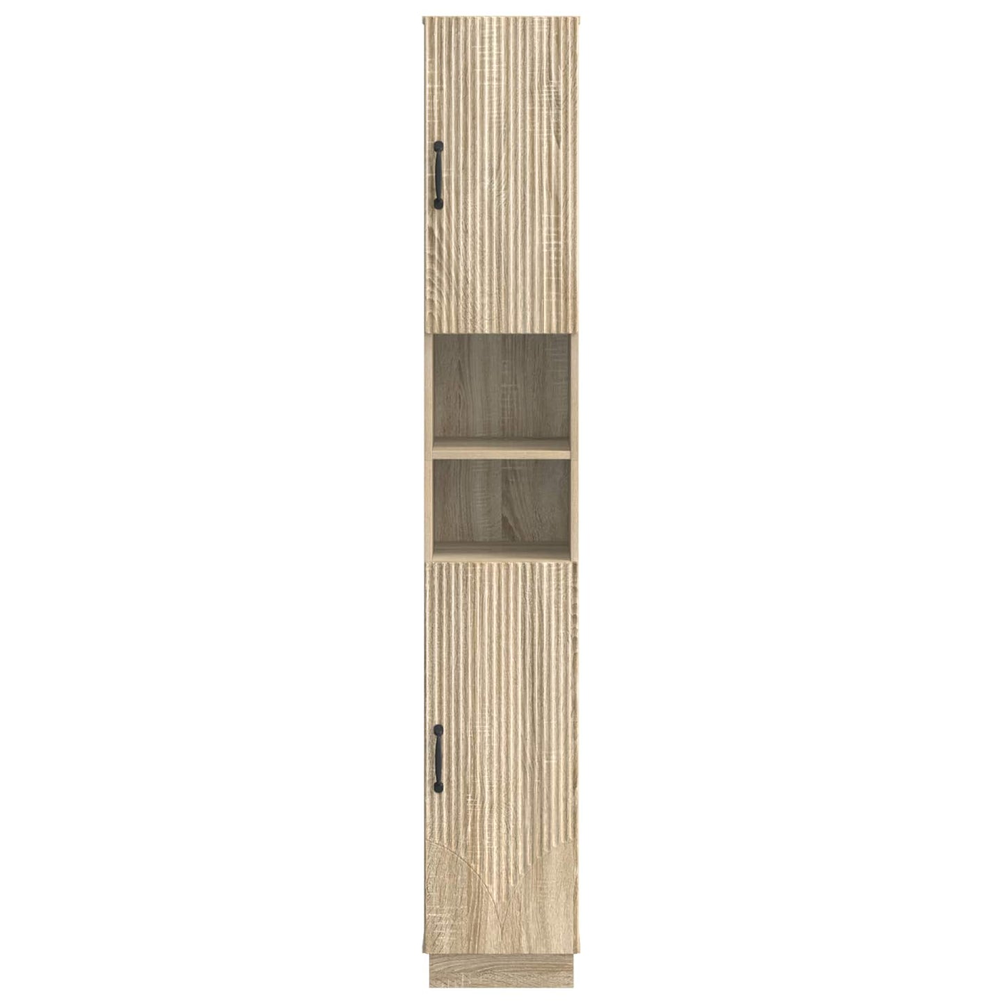 Bathroom Cabinet with Open Shelf HOORN Sonoma Oak