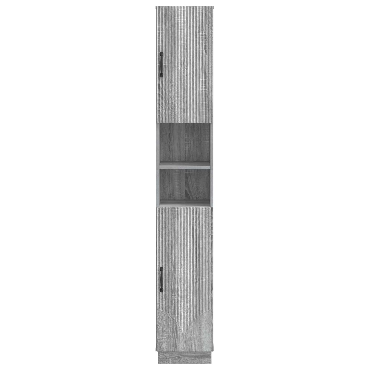 Bathroom Cabinet with Open Shelf HOORN Grey Sonoma